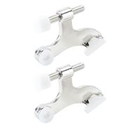 Hoite 2 Pcs Hinge Pin Satin Nickel Door Stopper,Adjustable Deluxe Heavy Duty Door Stoppe Stop for Preventing Damage Wall