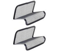 Hoite 2 Pcs Metal Mesh Business Card Holder Desktop Countertop Organizer Office Name Card Display with Large Capacity Arc Edge for Desk Showroom