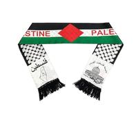 Hoite 2 PCS Palestine Flag Double-Sided Satin Scarf - Unisex Shawl for Weddings, Holidays & Cultural Events