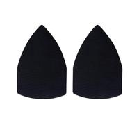 Hoite 2 PCS Triangle Replacement Hook Pad with 3mm Foam Backing,for Detail Palm Mouse Sanders（150mm X 100mm）