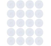 Hoite 20Pcs Bicycle Valve Stickers Presta Valve O Stickers Adhesive PVC Pads for Bike Tubes Tyres Seals Universal Fit for Mountain Road Bikes White