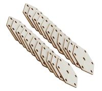 Hoite 24Pcs Hexagon Weaving Cards, 75 X 65.5mm Loom Cards Handmade Weaving Supplies Wood Tablet Tool for Knitting Loom Accessories