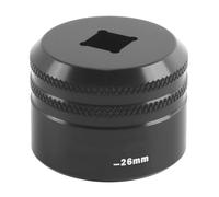 Hoite 26mm Suspension Topcap Tool - CNC Aluminum for Bicycle Suspension Parts, Fits 3/8" Driver, Compatible with Front Fork