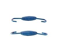 Hoite 2pcs Universal Motorcycle Exhaust Pipe Springs - Stainless Steel Hooks for Motorcycles & Scooters (Blue)