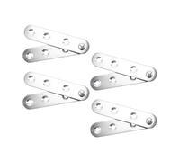 Hoite 4 Pcs 360 Degree Swivel Concealed Hinge, Stainless Steel Hinges for Window Wardrobe Flush Cabinet Door Fitting (Medium Size)