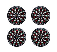 Hoite 4 PCS Dartboard Drinks Coasters, Table Decoration, Glass Coasters for Bars, Cafes, Home, Party, Office