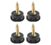 Hoite 4Pcs Cargo Net Hardware Kit Car Rear Trunk Clips Tie Down Hanging Hook Ring Loop Plastic Steel Black Universal
