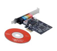 Hoite 5.1 Internal Sound Card for PC for Windows Xp/7 3D Stereo Card CMI8738 PCI-E 7/Vista/XP 32/64-Bit