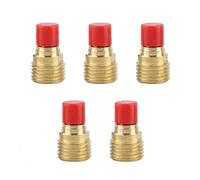 Hoite 5Pcs 45V44 Gas Lens Collet Body 2.4 mm Copper for Wig Welding Torch WP 9/20/25 with 7.8mm 14mm Outer Diameter 22mm Total Length