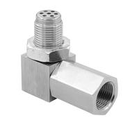 Hoite 90 Degree Angled Oxygen Sensor Extender Spacer M18 x 1.5 Thread Adapter for Car Catalytic Converter Iron Material Flow O2 Sensor Accessory