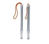 Hoite Blind Cane, Telescopic Blind Walking Stick with Reflective Tape, Non Slip Shockproof Cane for Visually Impaired People