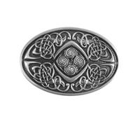 Hoite Celtic Knot Belt Buckle, Vintage Metal Oval Men Belt Clasp, for Men Women, Keltic Cowgirls Cowboy Buckle Replacement Western