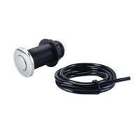 Hoite Garbage Disposal Air Switch, 32mm Garbage Scrap Air Switch, Automatic Selflock Button for Waste Disposer with 1.5m Black Trachea