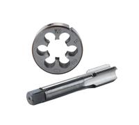 Hoite M20 X 1.5 Metric Tap and Die Set M20 X 1.5mm HSS Straight Fluted Machine Thread Right Hand Screw Tap and Round Threading Die