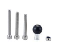Hoite Motorcycle Handlebar Clamp Bases 24.5mm Decorative Ball & M8 Screw Kit Set