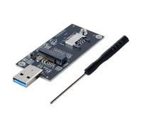 Hoite NGFF M.2 Key-B to USB 3.0 Adapter Riser Card - with SIM Slot for 3G/4G/5G LTE Wireless Modem Modules
