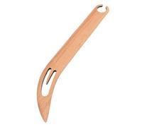 Hoite Small Wooden Beveled Inkle Weaving Shuttle, Handcrafted Knitting Loom Tools Shuttle for Weaving DIY Craft Accessories (Bend Head Pattern)
