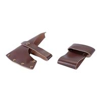Hoite Thick Leather Axe Blades Cover Sheath Leather Head Holster Hatchet Protection and Belt Holder Handmade