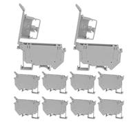 Hoite UK5-HESI DIN Rail Fuse Terminal Screw Terminal Block 10 Pcs