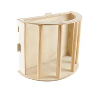 Hoite Wooden Hay Feeder for Small Pets, Large Volume Hanging Hay Rack, Suitable for Rabbit and Guinea Pig