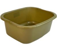 HoitoDeals 11 Litre Plastic Large Rectangular Washing Up Bowl For Sink Bowls, Home, Kitchen Accessories (1Pcs Gold)