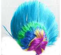 HoitoDeals 1Pcs LightBlue Unisex Mohawk Hair Wig Mohican Punk Rock Fancy Dress Cosplay Party Costume Wigs