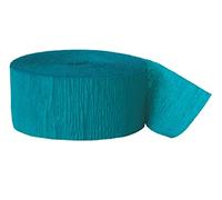 HoitoDeals 1Pcs Roll Teal Crepe Paper Streamer For Home Decor, Birthday, Wedding, Party Supplies (81ft)