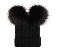 HoitoDeals 1Pcs Winter Infant Newborn Kids Baby Knitted Beanie Hat Cap With Double Pom Pom