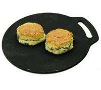 HoitoDeals 30cm Round Traditional Non Stick Baking Stone Finish For Making Welsh Cakes, Breads, Pancakes etc. (1Pcs)