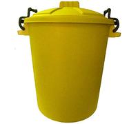 HoitoDeals 80L Plastic Heavy Duty Waste Bin Rubbish Dustbin For Home Garden