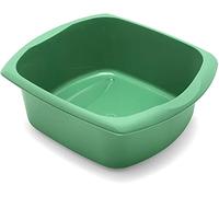 HoitoDeals 9.5L Plastic Rectangular Washing Up Bowl For Kitchen Sink Dishes Basin (1Pcs Jade Green)
