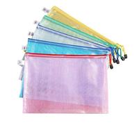 HoitoDeals A4 Zip Bag Document Storage Wallet File Folder Paper Archive Zipped Bag