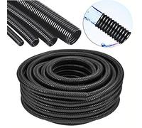 HoitoDeals Black Corrugated Flexible Pond Hose Pipe For Garden Filter Pump Flexi Pipe