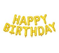 HoitoDeals Foil Self Inflating Happy Birthday Balloons Banner Bunting Letter For Party