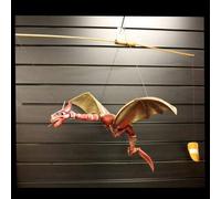 HoitoDeals Large Red Coconut Dragon Mobile For Display Home Gift Novelty Item