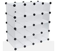 HoitoDeals Plastic Interlocking Cubes Shoe Display Stand Rack For Bookcase Clothing