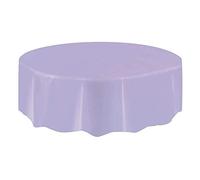 HoitoDeals Plastic Round Table Cover For Tableware Indoor Outdoor Party