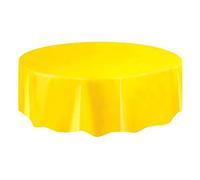 HoitoDeals Plastic Round Table Cover For Tableware Indoor Outdoor Party