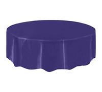 HoitoDeals Plastic Round Table Cover For Tableware Indoor Outdoor Party