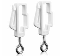 HoitoDeals Strong Curtain Line End Rail Hooks, For Track Stoppers, Glide Stop (2Pcs)