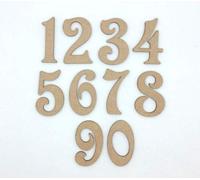HoitoDeals Wooden MDF Shapes Number For Decoration Scrapbook KIds Learning