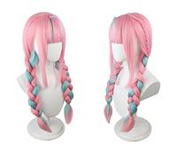 Hoive Minato Aqua Cosplay Vtuber Cosplay 69cm Braid Pink Blue Wig Cosplay Anime Cosplay Wigs Heat Resistant Synthetic Wigs