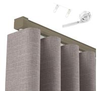 Hoiweqr S-Shaped Wave Curtain Track Rail, Built-in Curtain Track System Can Hang Heavy Curtains, For Wave Tracks, Silent, Aluminum Curtain Rails For Living Room Bedroom Room Divider
