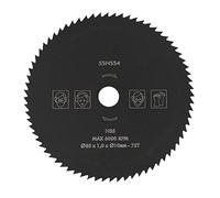 Hoja de sierra circular HSS de 85 mm 72T Rueda de disco de corte Alta dureza Dientes afilados duraderos para madera Metal Cemento Tubería de PVC Corte de plástico y aluminio 3,35