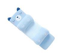 Hojalis Baby Head Shaping Pillow with Cartoon Pillowcase, Memory Foam Baby Pillow for Head Shaping, Children's Pillow with Case, Breathable & Flat for Newborns to Correct Head Shape (Blue, One Size)