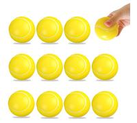 Hojalis Soft Foam Tennis Balls - 12 Pcs High Bounce Indoor/Outdoor Sport, Mini Soft Play Balls for Kids, Boys & Girls And Adults, Yellow