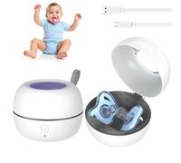 Hojalis UV Dummy Steriliser, Portable Dummy Steriliser, 99.99% Sterilization in 3 Mins, Lightweight Mini UV Steriliser Box with Type-C Rechargeable for Baby Pacifier,Dentures and Orthodontics