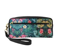 Hojas Tropicales Y Flores Cosmetic Bags for Womem,Travel Toiletry Bag Accessories Organizer Zipper Pouch Gift Idea