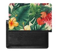 Hojas Tropicales Y Flores Passport Cover Protector Rfid Blocking Passport Holder Id Card Holder Secure Travel Wallet Organizer for Passport Tickets Credit Cards, style, One Size
