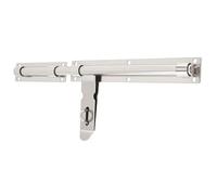 HOJLKLD 14 inch Heavy Duty Gate Latch, 304 Stainless Steel Slide Bolt Latch with Padlock Hole,Thickened Barrel Bolts Safety Door Lock for Large Wooden/Metal Gates/Fence Gate (16 Inch)